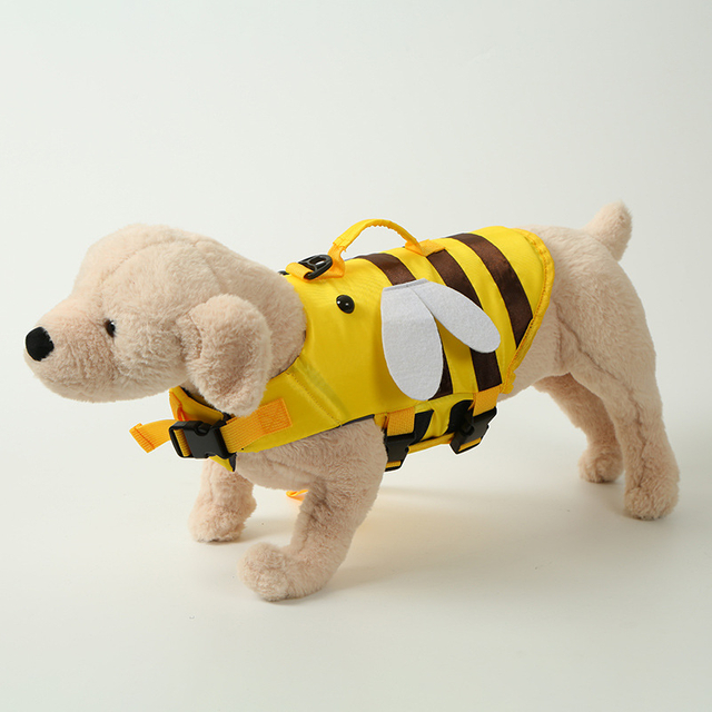 High Quality Dog Life Jacket With Rescue Handle Solid Color Summer Dog Swimming Safety Vest