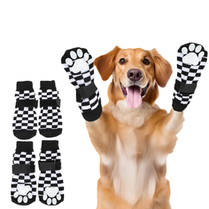 High Quality Wholesale Anti Slip Dog Socks Paw Protector Dog Grip Knit Socks for Hardwood Floors
