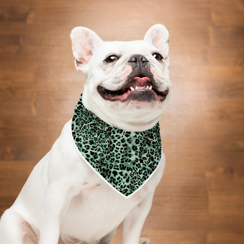 Leopard Print Dog Bandana accessoires de vêtements pour animaux de compagnie