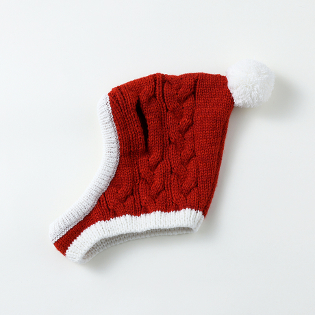 Santa Dog Santa Cap, ချိန်ညှိထားသောခွေး Santa Hat ဝတ်ဆင်သော Cable ခွေး Santa Hat