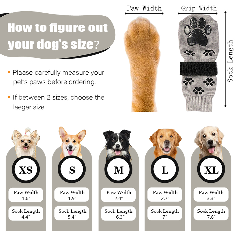 Non-Slip Warm Cotton Pet Socks for Cats and Dogs, Breathable and Soft