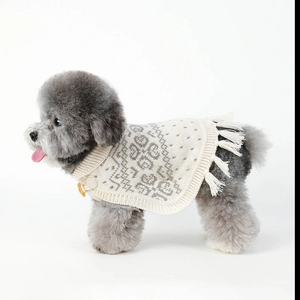 Puppy Cloak Blanket for Small Dogs, Cute Puppy Wool Pajamas, Cat Cold Weather Jacket with Hood smalll