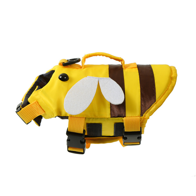 High Quality Dog Life Jacket With Rescue Handle Solid Color Summer Dog Swimming Safety Vest