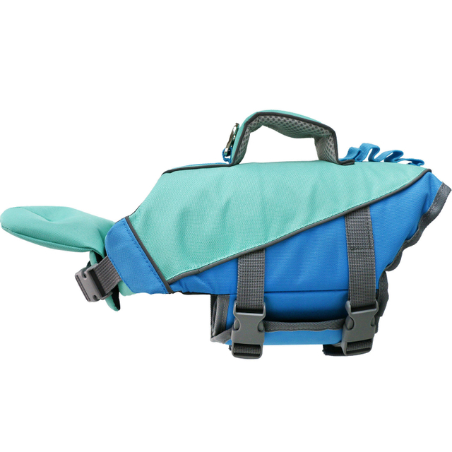 High Quality Dog Life Jacket With Rescue Handle Solid Color Summer Dog Swimming Safety Vest