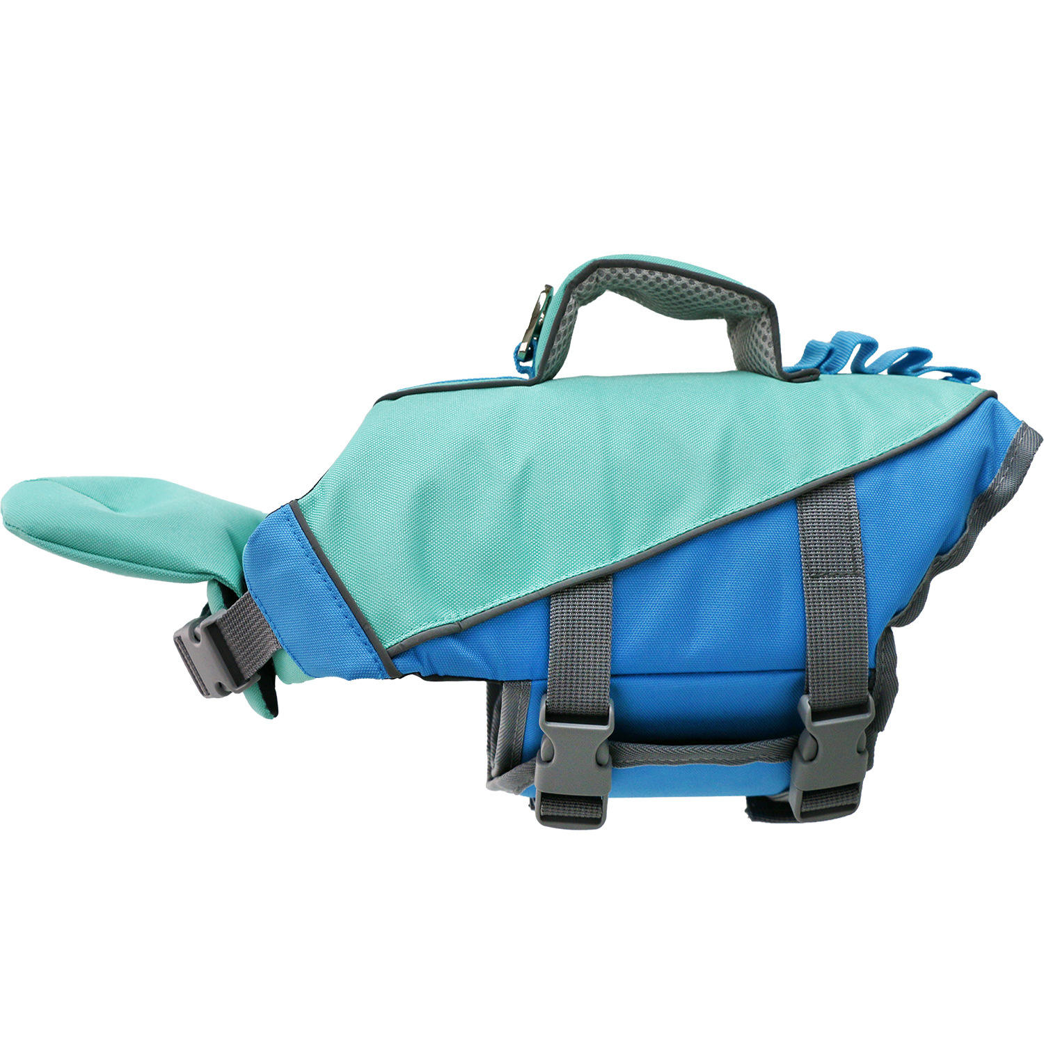 High Quality Dog Life Jacket With Rescue Handle Solid Color Summer Dog Swimming Safety Vest
