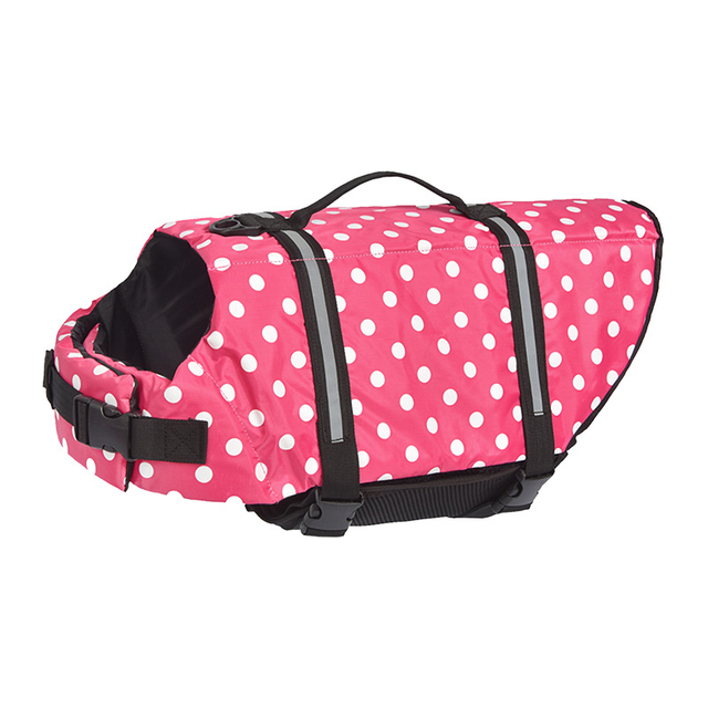 High Quality Dog Life Jacket With Rescue Handle Solid Color Summer Dog Swimming Safety Vest