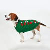 Factory Customized Multicolor Christmas Dog Sweater XL Green Knitted Pet Cardigan Sweater Designer Pet Clothes