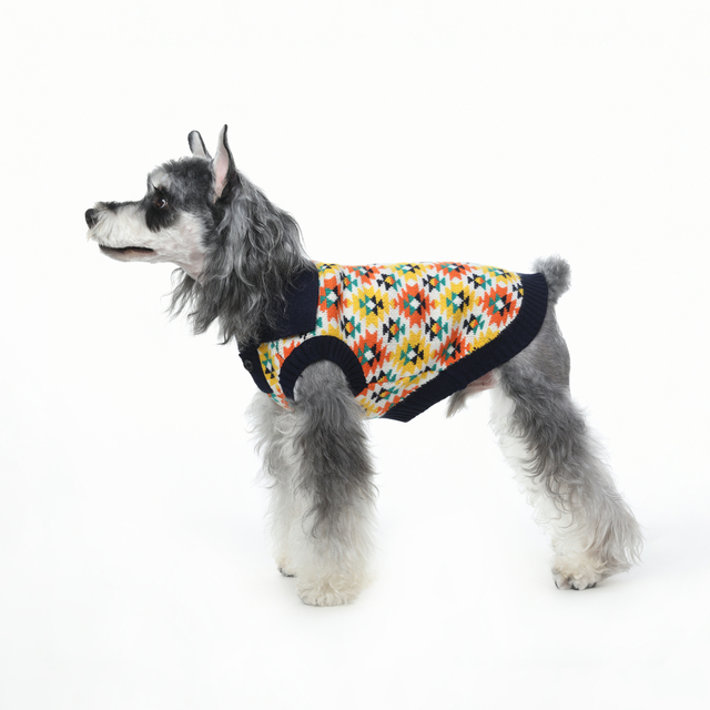 Hoë nek gebreide honde trui winterbaadjie klere klassieke gebreide troeteldierklere