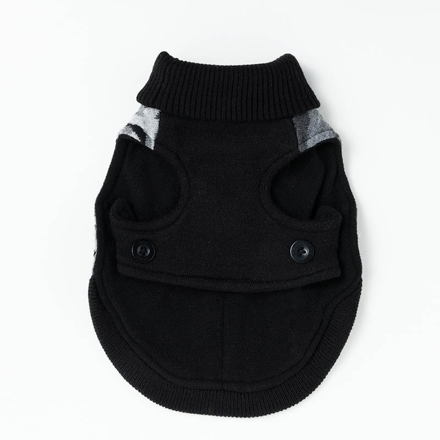 Puppy Sweater High Neck Tricoted Pull d'hiver Vêtements de chien d'hiver Vêtements de chien Boys Vêtements de chien épais Chot Chot Pullover Vêtements Pull Cat Vêtements d'animaux de compagnie avec boutons