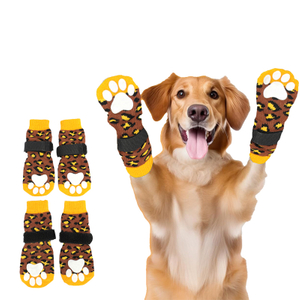 High Quality Wholesale Anti Slip Dog Socks Paw Protector Dog Grip Knit Socks for Hardwood Floors
