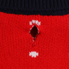 Chiens de chien animal de compagnie de Noël rouge polka point pull en tricot de design en tricot moteurs de chien