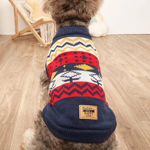 Dog Sweater, Warm Dog Sweater, For Small Dogs, Medium And Large Dogs, Cute Winter Classic High Neck Pet Sweaters, Cat Sweaters, Dog Clothes Coats, Dog Christmas Sweaters