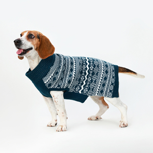 Dog Cat Sweater, Holiday Christmas Snowflake Pet Warm Knit Dog Sweater Soft Puppy Costume Dog Winter Coat, Dog High Neck Winter Wear Pullover for Small Medium Sized Dogs and Cats
