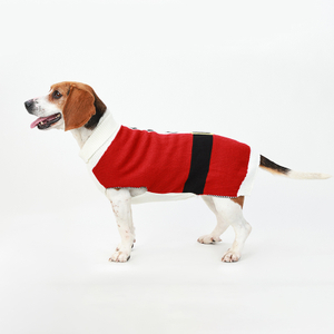 Set Puppy Christmas Sweater Dog Christmas Santa Claus Knit Sweater Puppy Christmas Clothing Pet Winter Holiday Knit Cat Turtleneck Knit Sweater Pet Kitten Puppy 