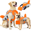 High Quality Dog Life Jacket With Rescue Handle Solid Color Summer Dog Swimming Safety Vest