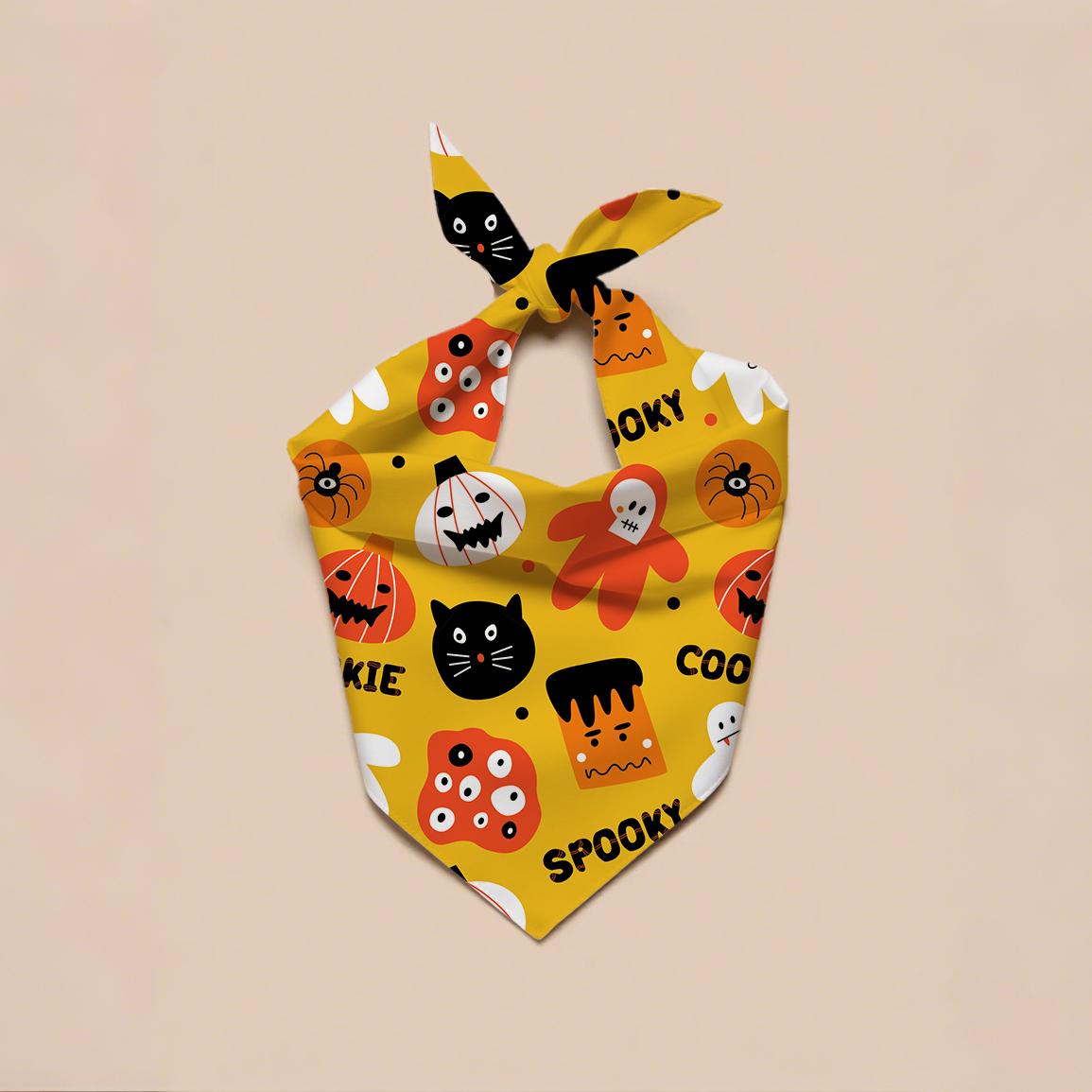 Hallowmas Luxury Dog Bandana Coton et Polyester Pet Pet Pet Pet pour l'été printemps d'hiver Mignon de motif animal accessoire