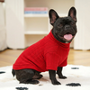 Cozy Seasonal Dog Hoodie in Red, Blue, Green - Warm Pet Cardigan for Autumn/Spring