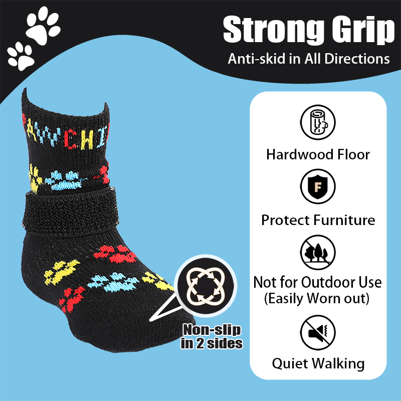 High-quality Anti-slip Bottom Pet Socks Puppy Socks Dog Foot Covers Teddy Dog Poodle Cotton Socks