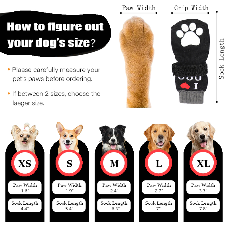 Non-Slip Warm Cotton Pet Socks for Cats and Dogs, Breathable and Soft