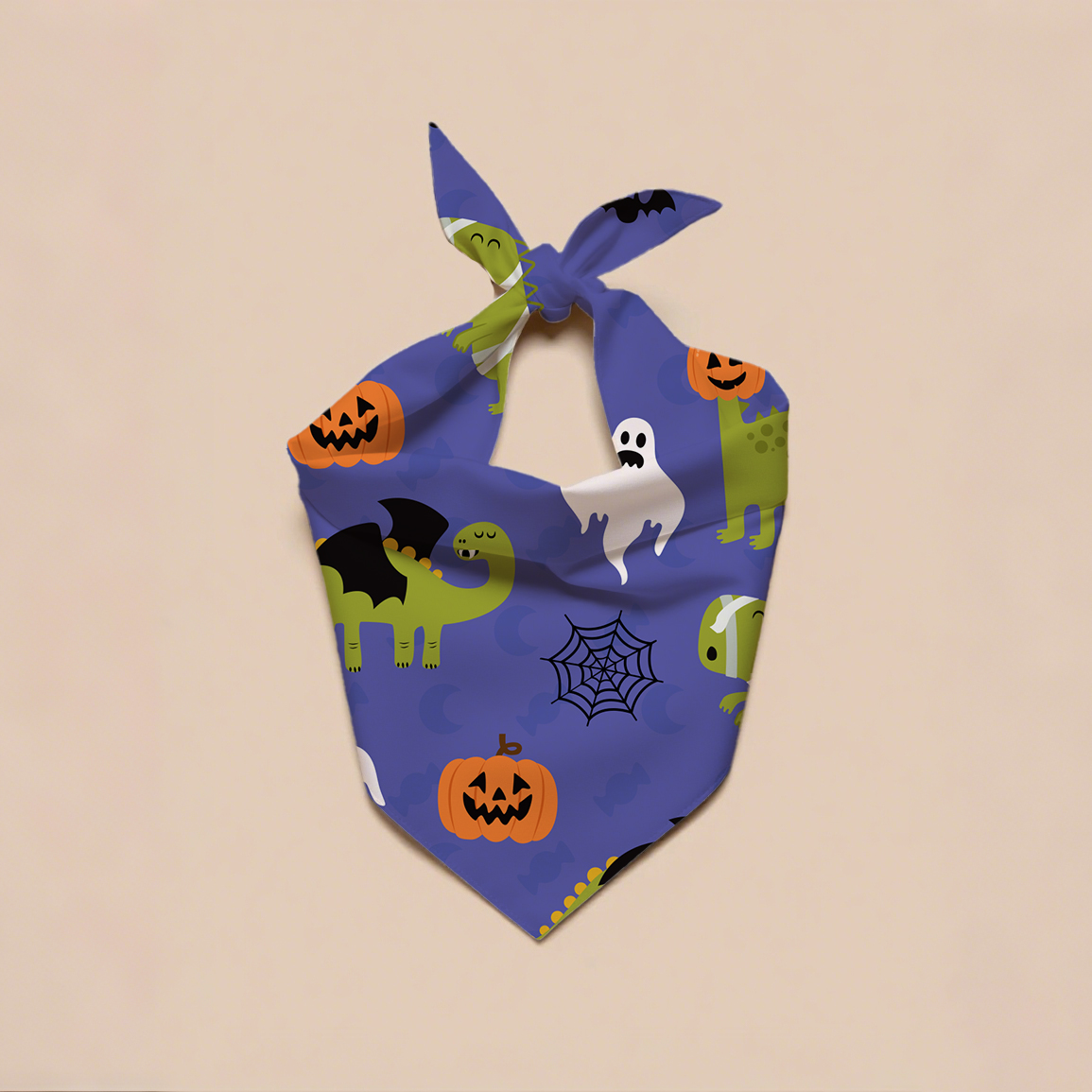 Hallowmas Luxury Dog Bandana Coton et Polyester Pet Pet Pet Pet pour l'été printemps d'hiver Mignon de motif animal accessoire