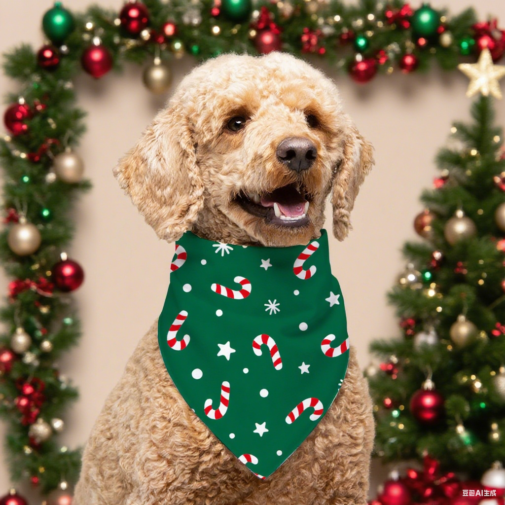 Collier de chien de Noël bandana festive pour accessoire de mode canine