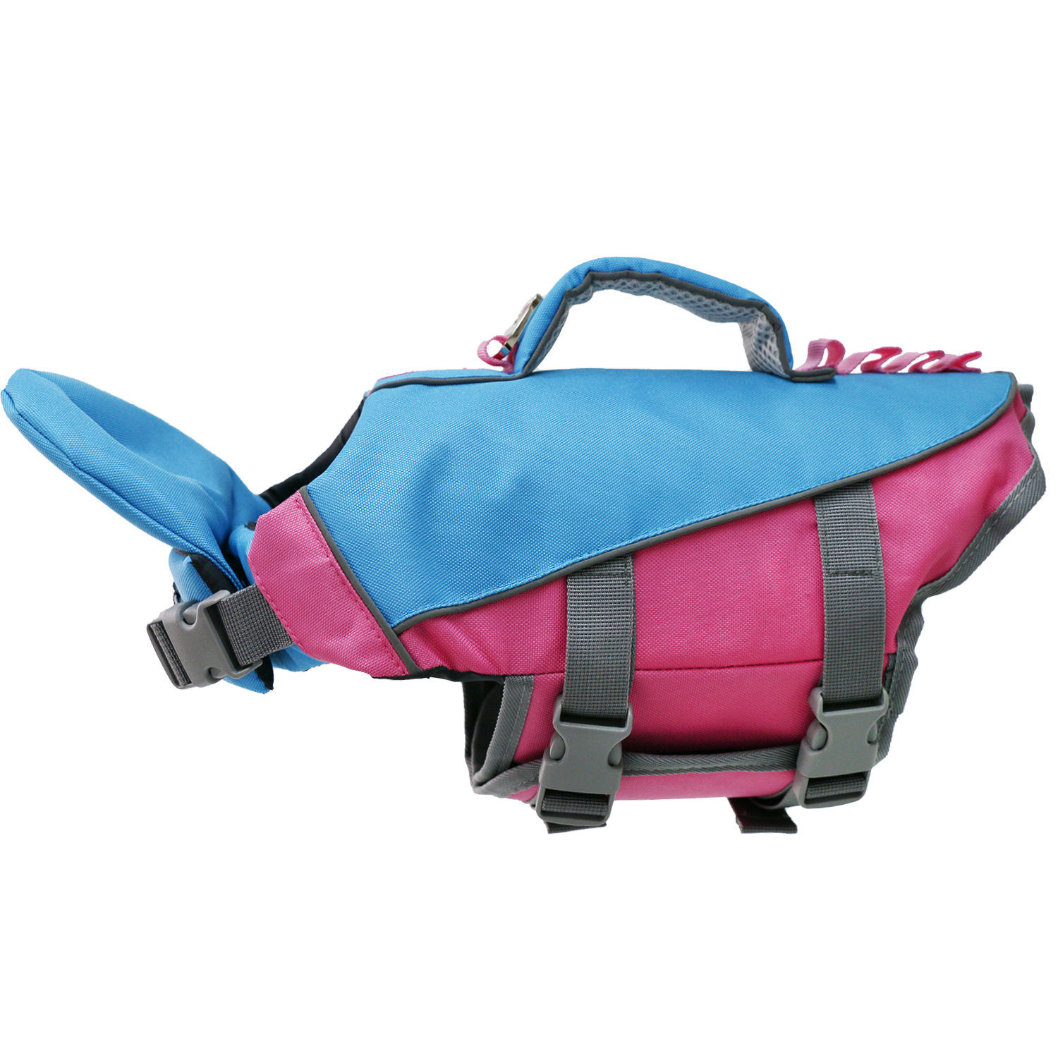 High Quality Dog Life Jacket With Rescue Handle Solid Color Summer Dog Swimming Safety Vest