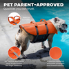 High Quality Dog Life Jacket With Rescue Handle Solid Color Summer Dog Swimming Safety Vest