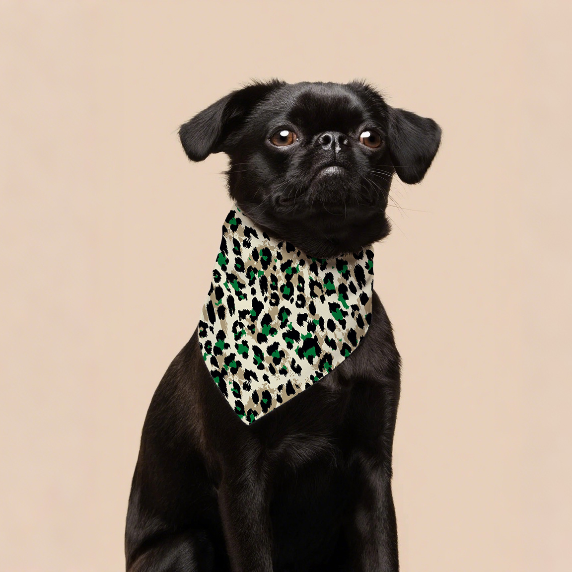 Leopard Print Dog Bandana accessoires de vêtements pour animaux de compagnie