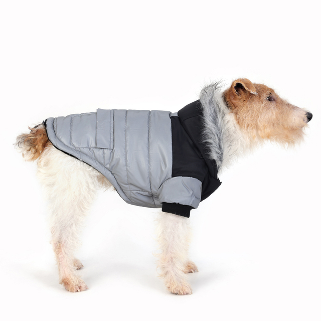 Fleece Dorneau à sweat à capuche de chien très chaud en hiver, petite veste de chien manteaux de chiots avec cagoule