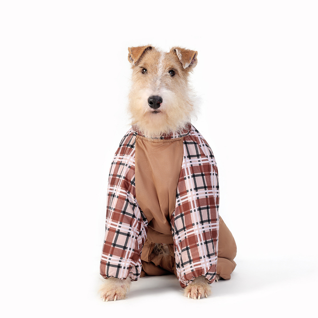 Winter British Style Classic Plaid Designer Brand Luxury Pet Dog Clothes Pull Veste de vêtements Pull
