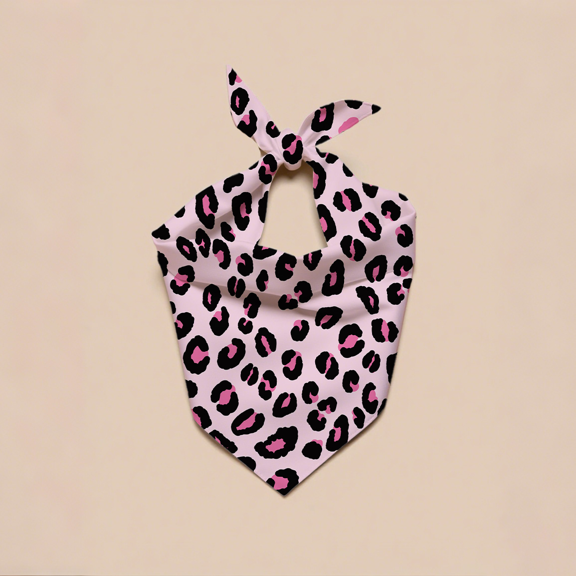 Leopard Print Dog Bandana accessoires de vêtements pour animaux de compagnie