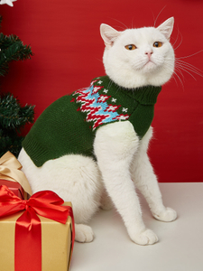 Dog Sweater Pet Christmas Blue Red Wavy Striped Sweater Knitted Design Dog Jacket Pet Winter Clothes Small Dog Warm Pullover
