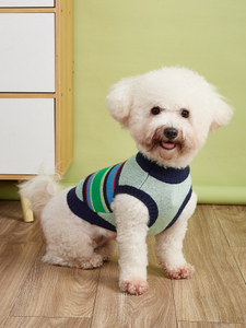 Classic Knitted Warm Winter Dog Pullover Sweater - Thick Striped Knitted Puppy for Small Pets, Cats, Boys, Girls - Festive Christmas Costume Two Colors