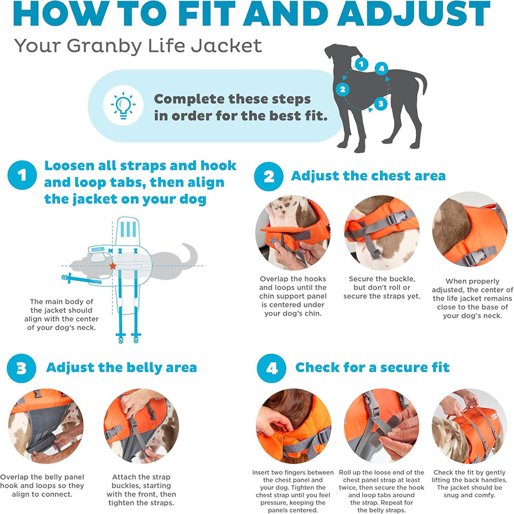 High Quality Dog Life Jacket With Rescue Handle Solid Color Summer Dog Swimming Safety Vest