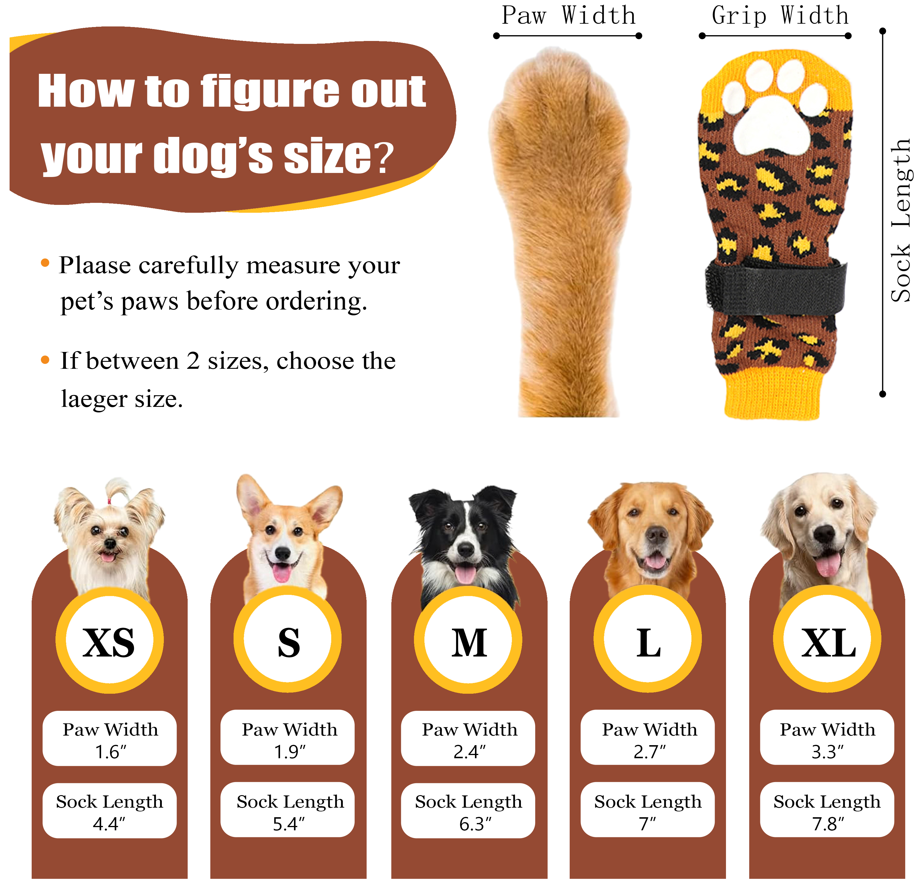 High Quality Wholesale Anti Slip Dog Socks Paw Protector Dog Grip Knit Socks for Hardwood Floors