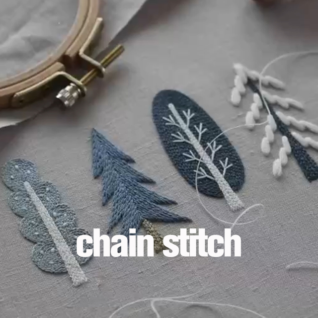 Chain stitch embroidery for custom pet clothing