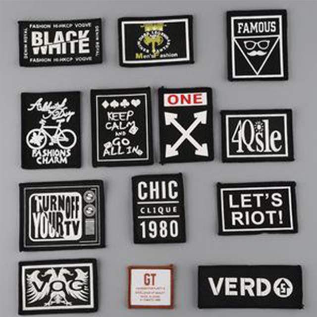 Black leather logo labels for custom pet clothing