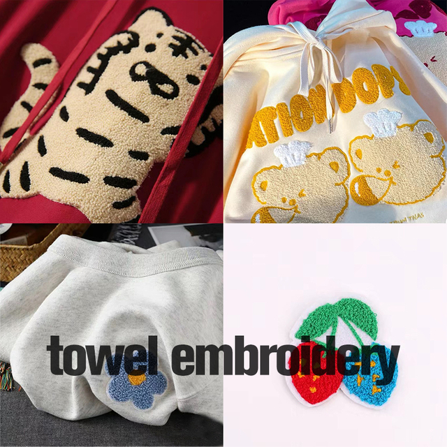 Towel embroidery for custom pet clothing