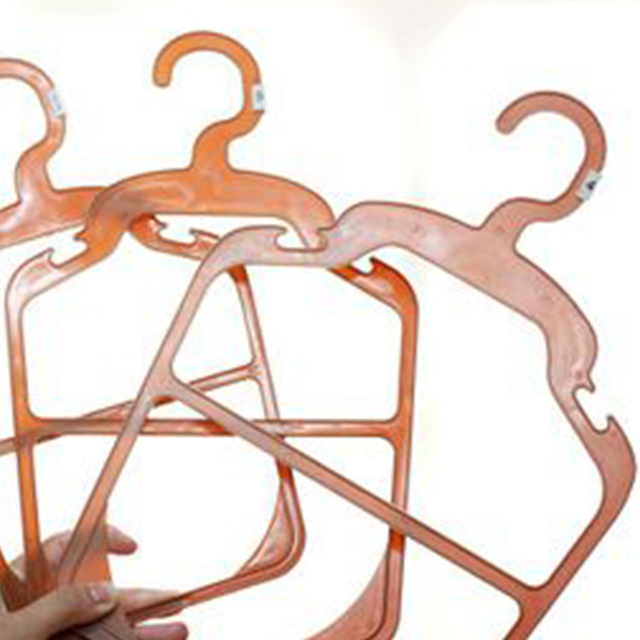 Rose gold metal hangers for pet clothing