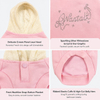 Custom Lace Hooded Dog Sweatshirt with Rhinestone Detail