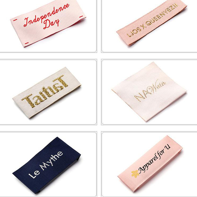 Custom woven name labels for pet clothing