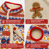 Custom Christmas Gingerbread Lamb Fleece Pet Vest