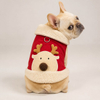 Custom 3D Reindeer Sherpa Fleece Pet Vest with D-Ring