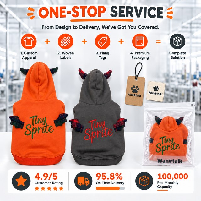 Custom Halloween Devil Horns Dog Hoodie