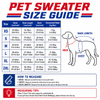 Custom Varsity Jacquard Color Block Dog Sweater