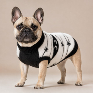 Custom Gothic Barbed Wire Fluffy Mohair Dog Sweater